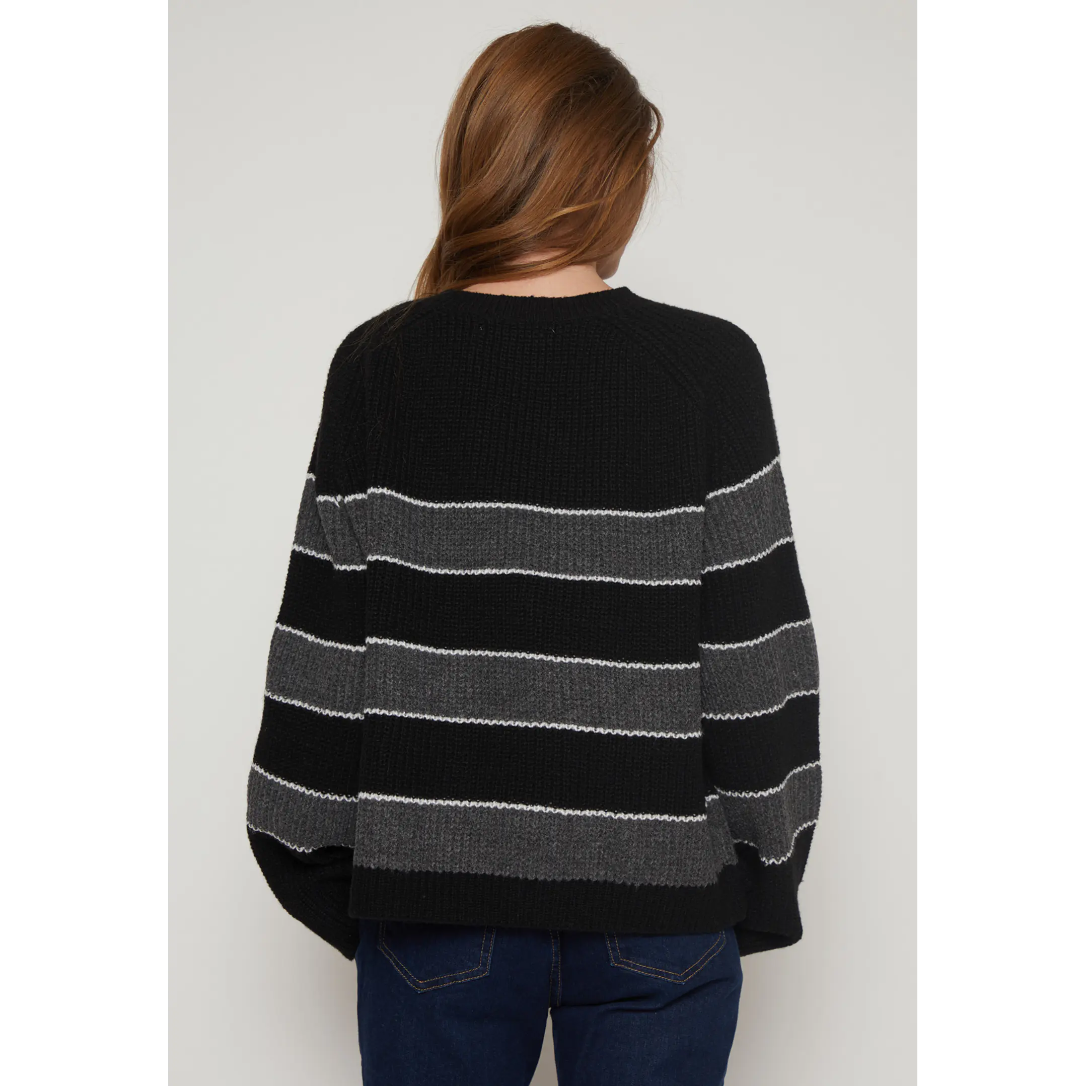 Sweater Franja Mujer Negro Familyshop 2