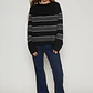 Sweater Franja Mujer Negro Familyshop - Miniatura 4