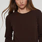 Camiseta Micropolar Mujer Café Familyshop - Miniatura 3