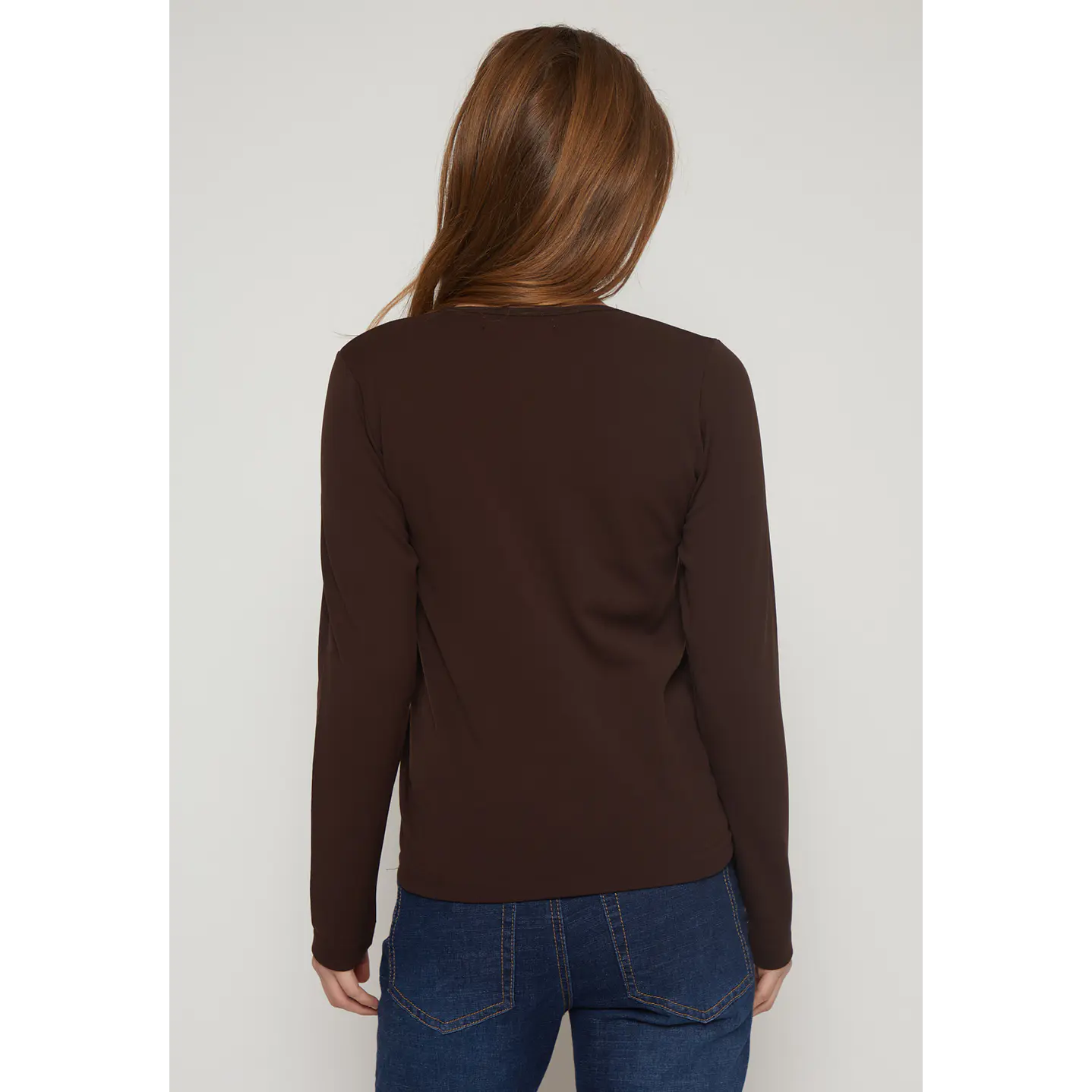 Camiseta Micropolar Mujer Café Familyshop 2