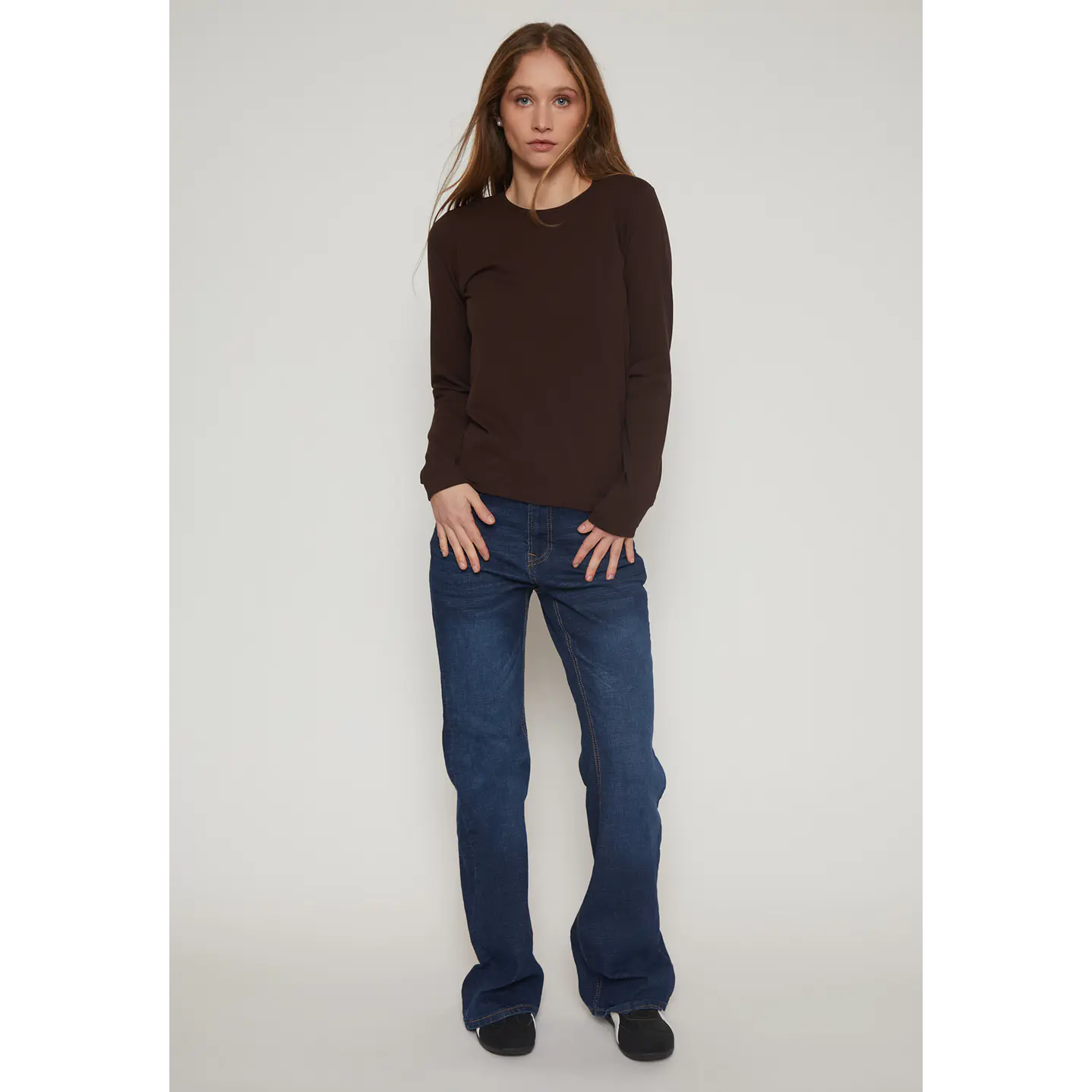 Camiseta Micropolar Mujer Café Familyshop 4