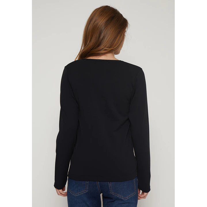 Camiseta Micropolar Mujer Negro Familyshop 2