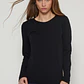 Camiseta Micropolar Mujer Negro Familyshop - Miniatura 1