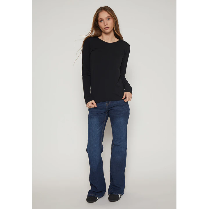 Camiseta Micropolar Mujer Negro Familyshop 4