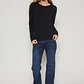 Camiseta Micropolar Mujer Negro Familyshop - Miniatura 4