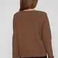Sweater Chenille Fantasía Mujer Café Familyshop - Miniatura 2