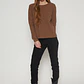 Sweater Chenille Fantasía Mujer Café Familyshop - Miniatura 4