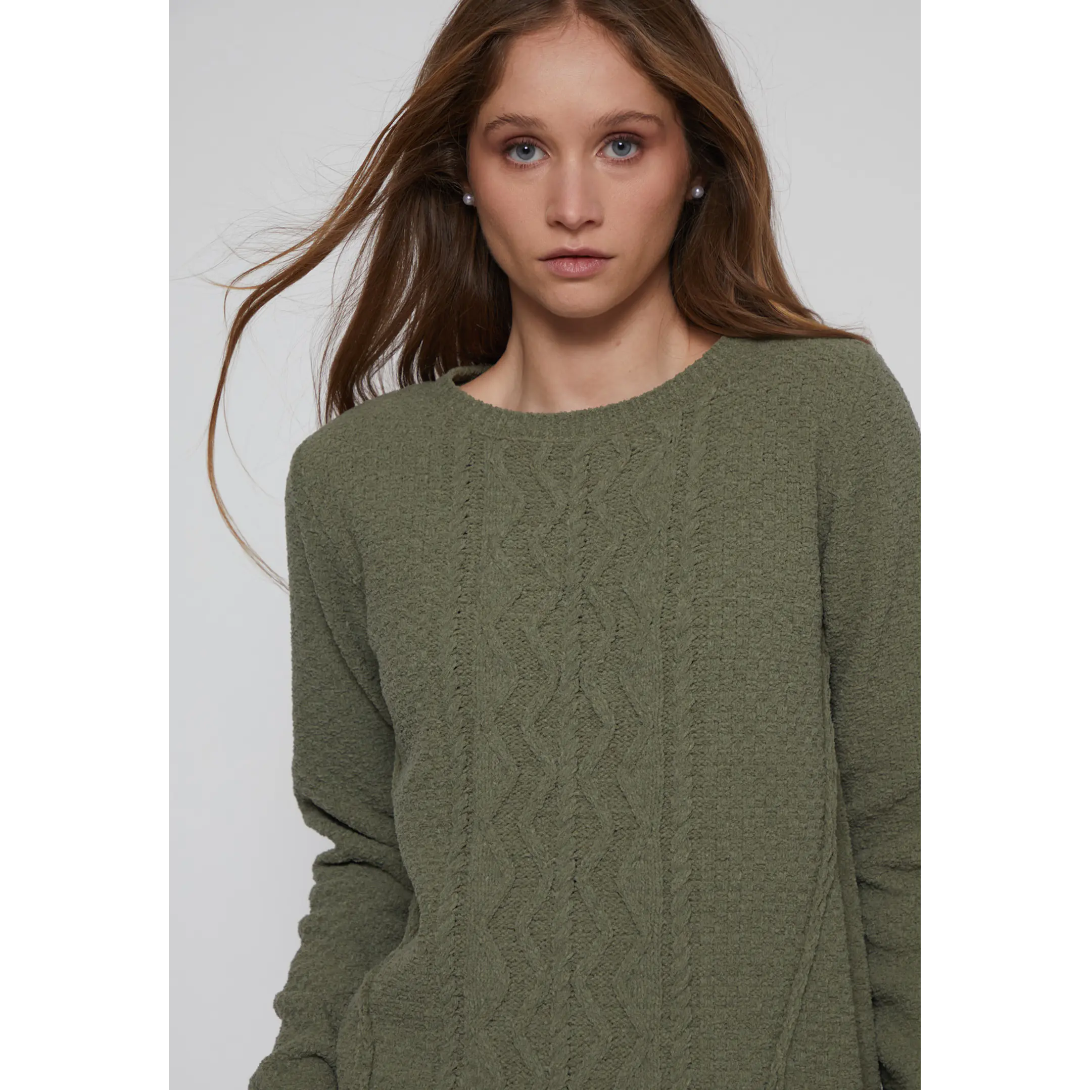 Sweater Chenille Mujer Verde Familyshop 3