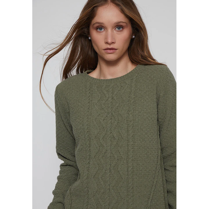 Sweater Chenille Mujer Verde Familyshop 3