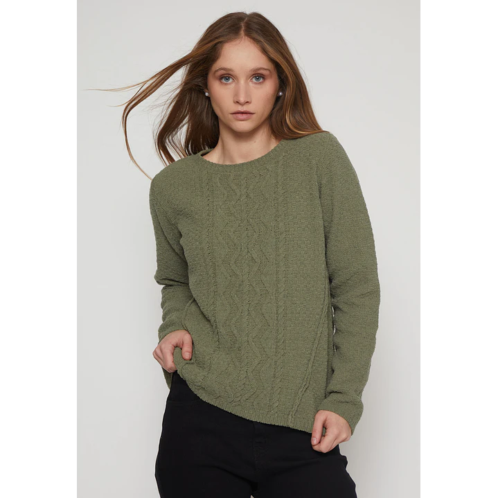Sweater Chenille Mujer Verde Familyshop 1