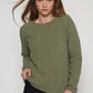 Sweater Chenille Mujer Verde Familyshop - Miniatura 1