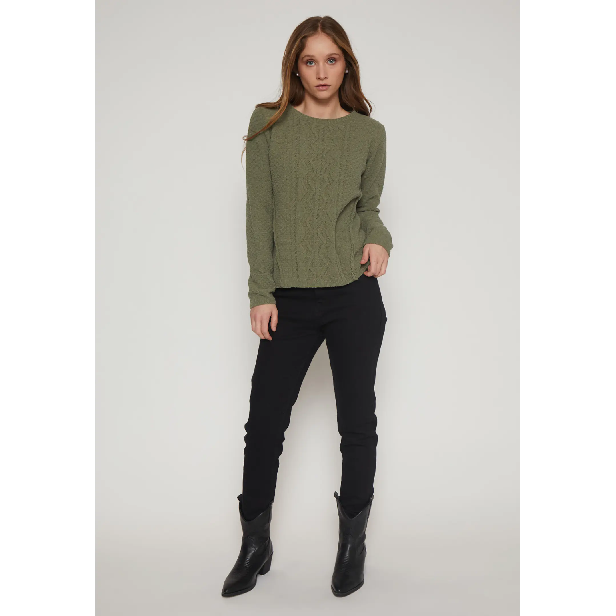 Sweater Chenille Mujer Verde Familyshop 4