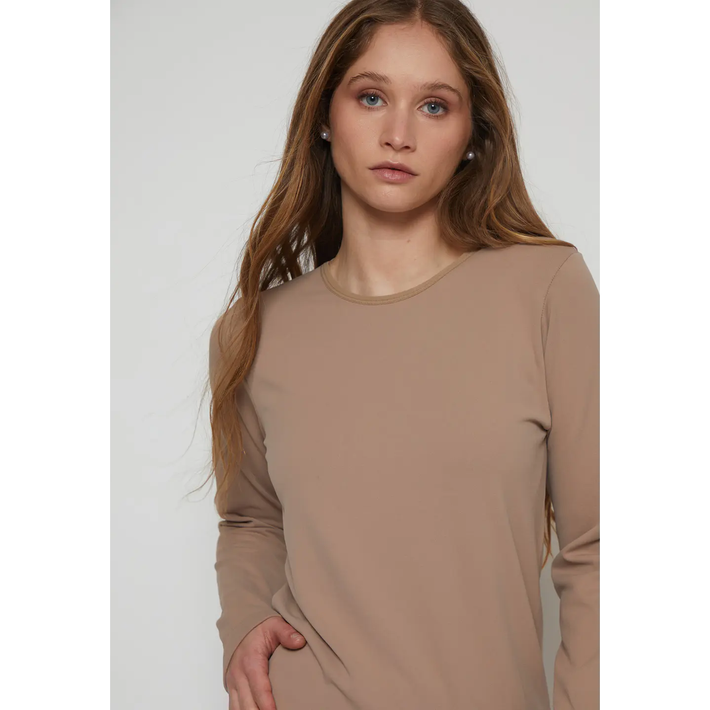 Camiseta Micropolar Mujer Beige Familyshop 3