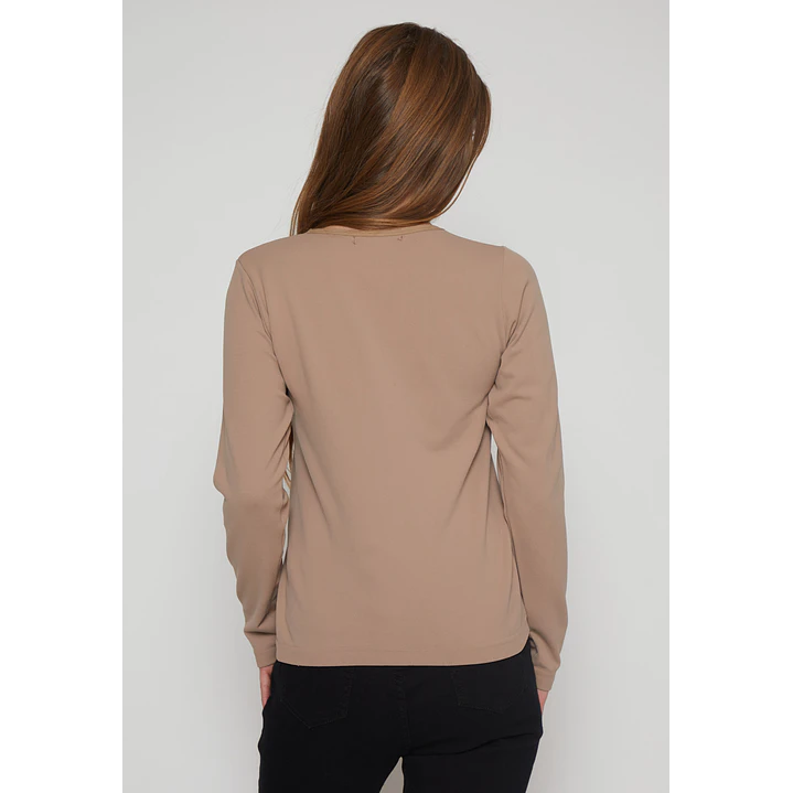 Camiseta Micropolar Mujer Beige Familyshop 2