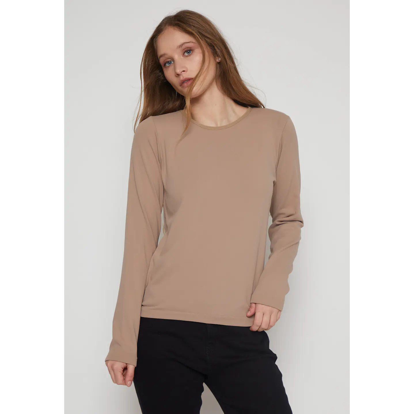 Camiseta Micropolar Mujer Beige Familyshop 1