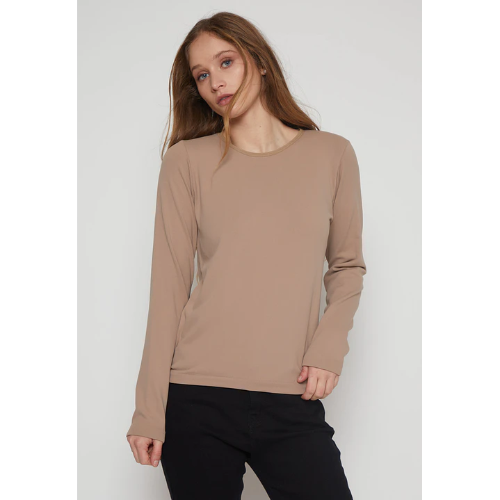 Camiseta Micropolar Mujer Beige Familyshop 1