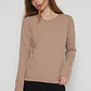 Camiseta Micropolar Mujer Beige Familyshop - Miniatura 1