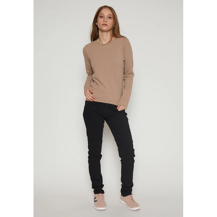 Camiseta Micropolar Mujer Beige Familyshop 4