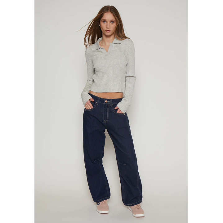 Jeans Barrel Mujer Azul Familyshop 2