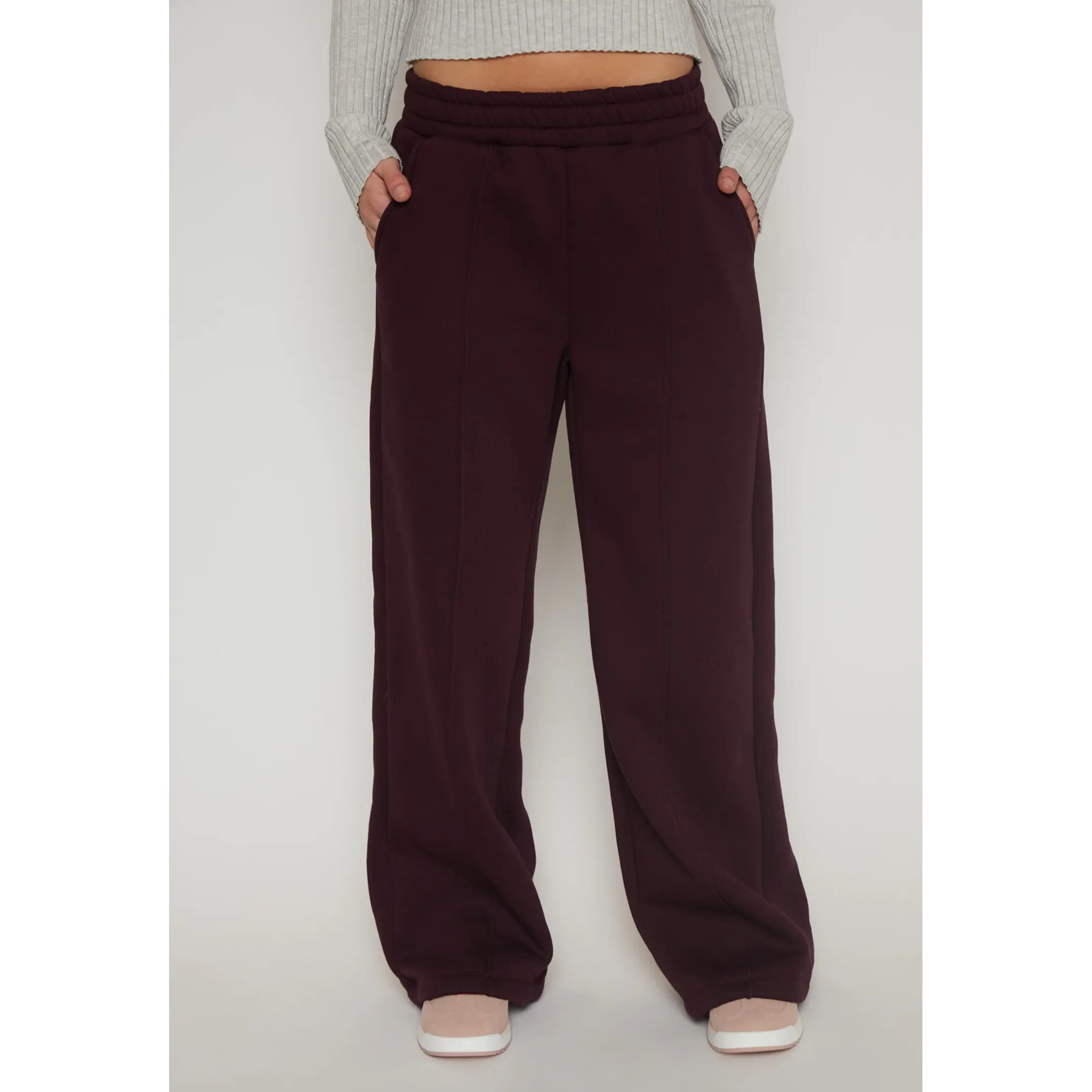 Pantalón Buzo Wide Leg Mujer Uva Familyshop 1