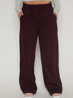Pantalón Buzo Wide Leg Mujer Uva Familyshop