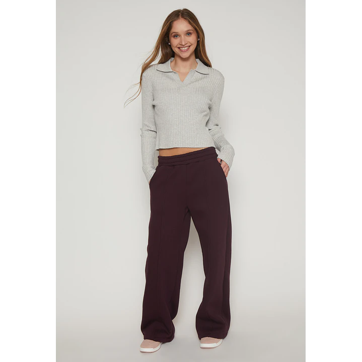 Pantalón Buzo Wide Leg Mujer Uva Familyshop 4