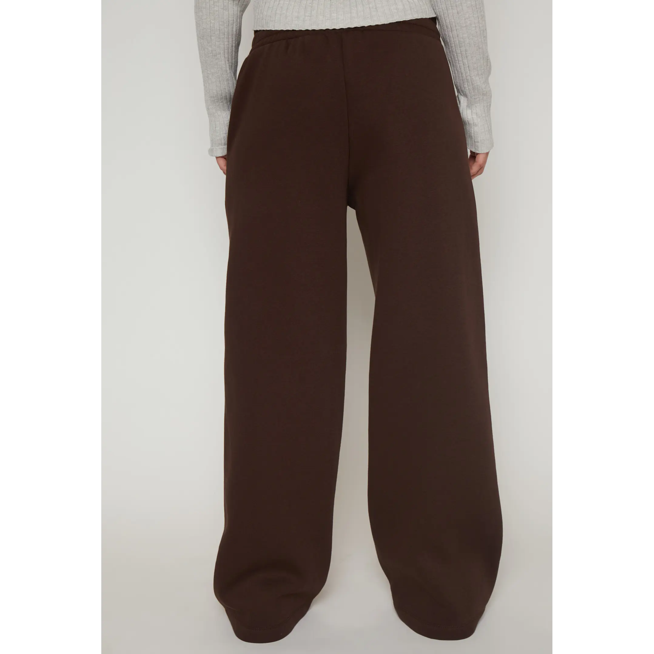 Pantalón Buzo Wide Leg Mujer Café Familyshop 2
