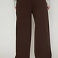 Pantalón Buzo Wide Leg Mujer Café Familyshop - Miniatura 2