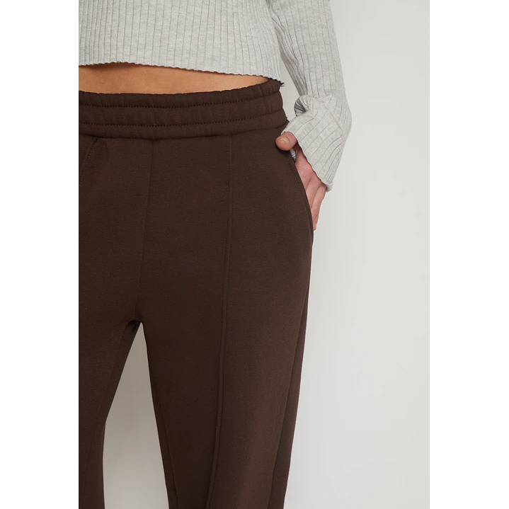 Pantalón Buzo Wide Leg Mujer Café Familyshop 3