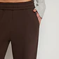 Pantalón Buzo Wide Leg Mujer Café Familyshop - Miniatura 3