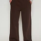 Pantalón Buzo Wide Leg Mujer Café Familyshop - Miniatura 1
