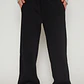 Pantalón Buzo Wide Leg Mujer Negro Familyshop - Miniatura 1