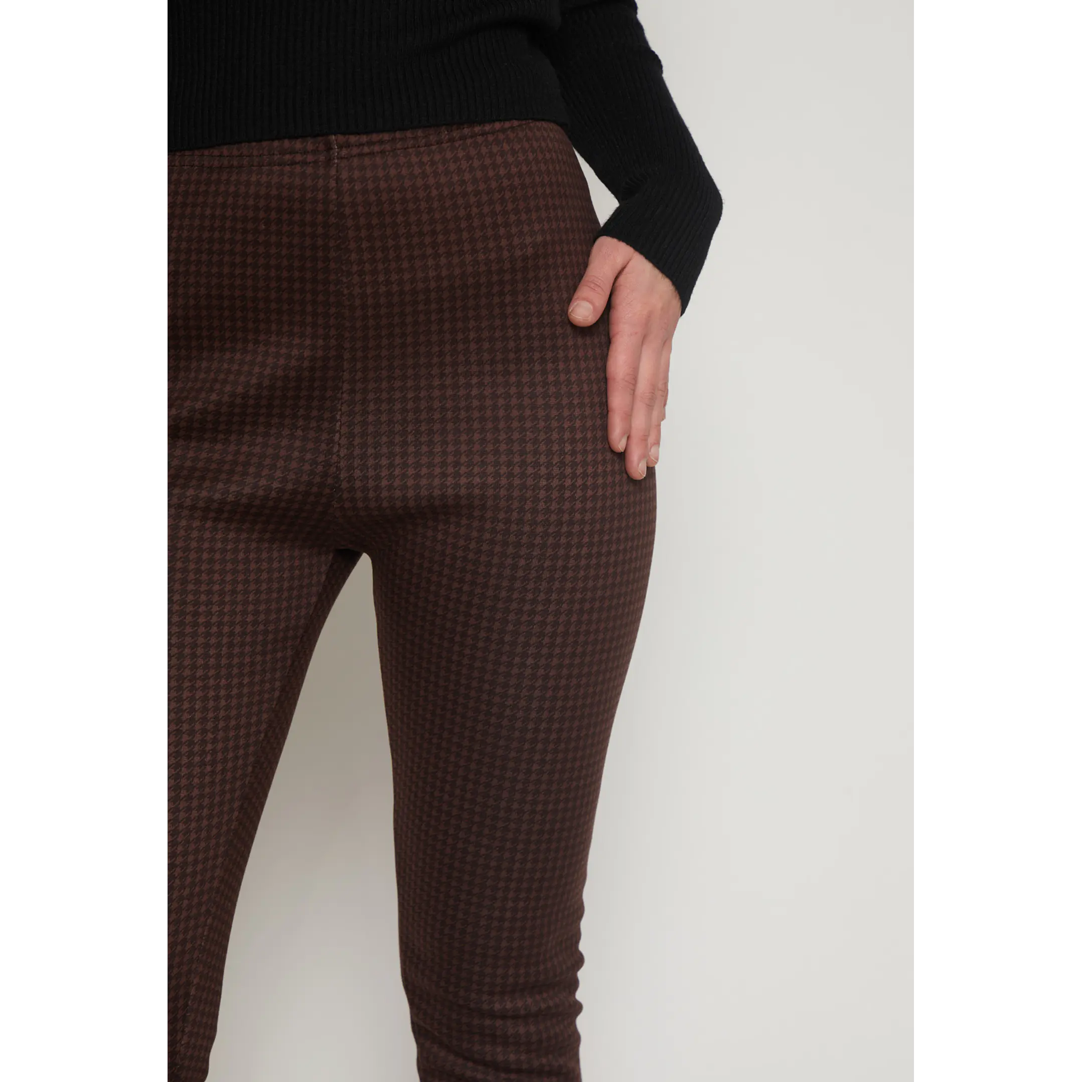 Calza Térmica Cuadros Mujer Café Familyshop 3