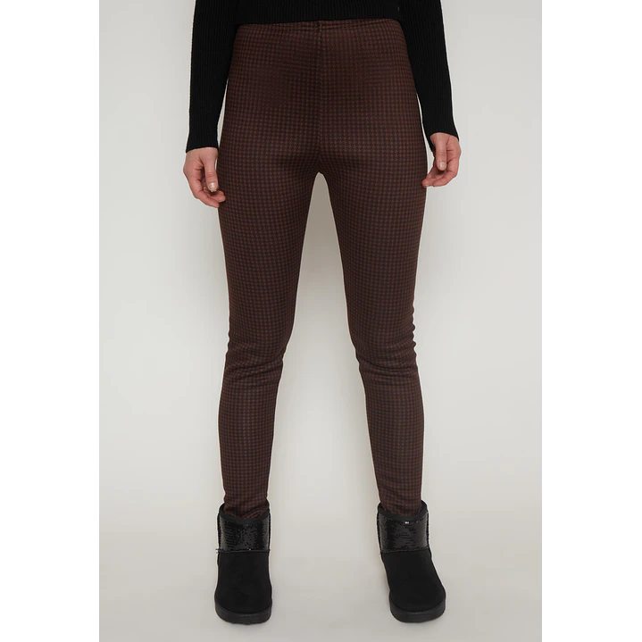 Calza Térmica Cuadros Mujer Café Familyshop 1