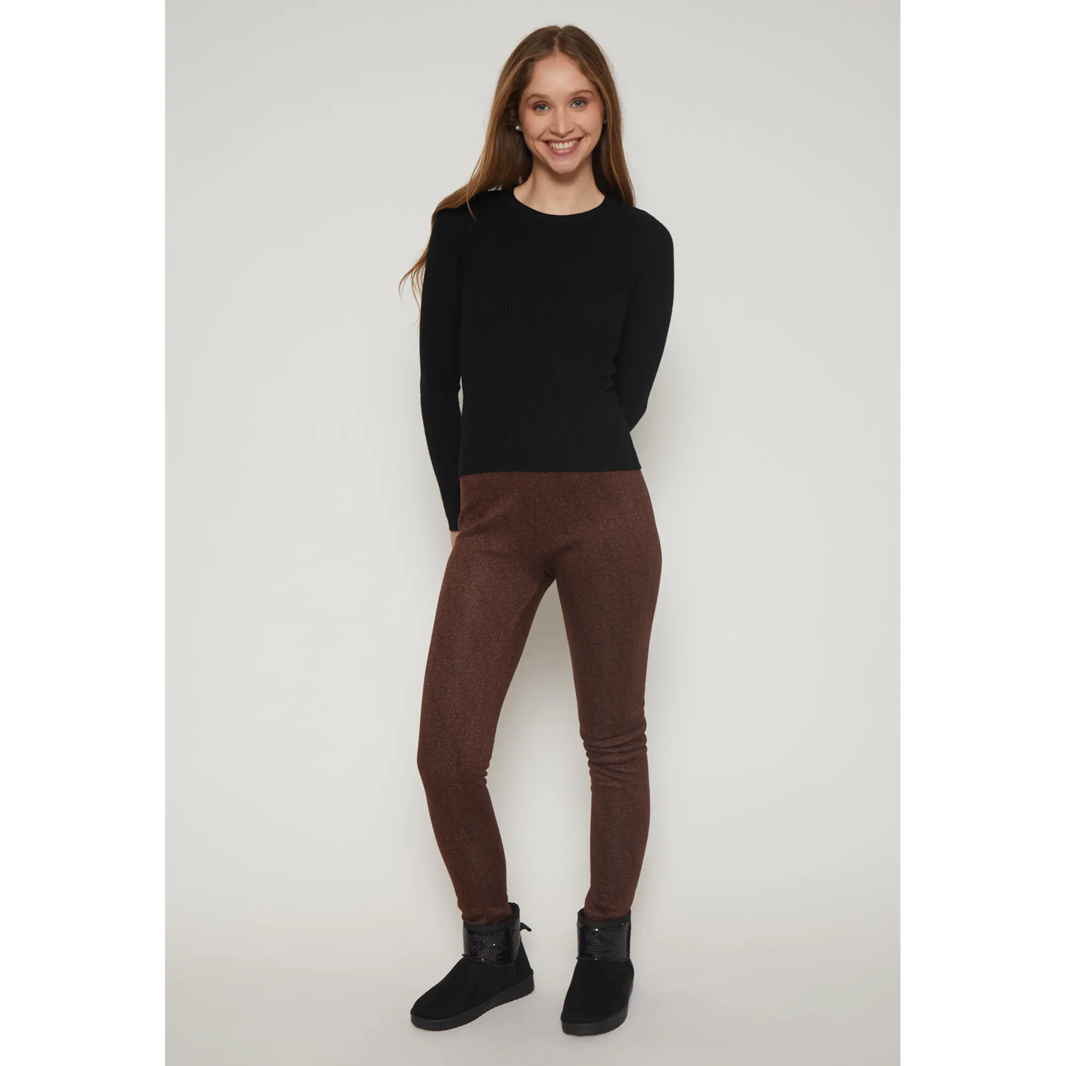 Calza Térmica Mujer Café Familyshop 2