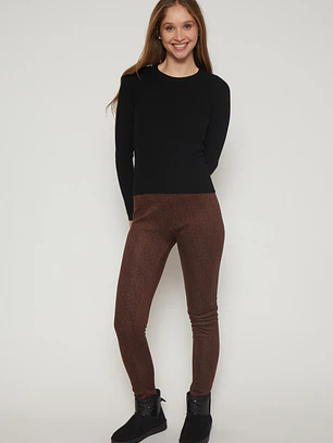 Calza Térmica Mujer Café Familyshop