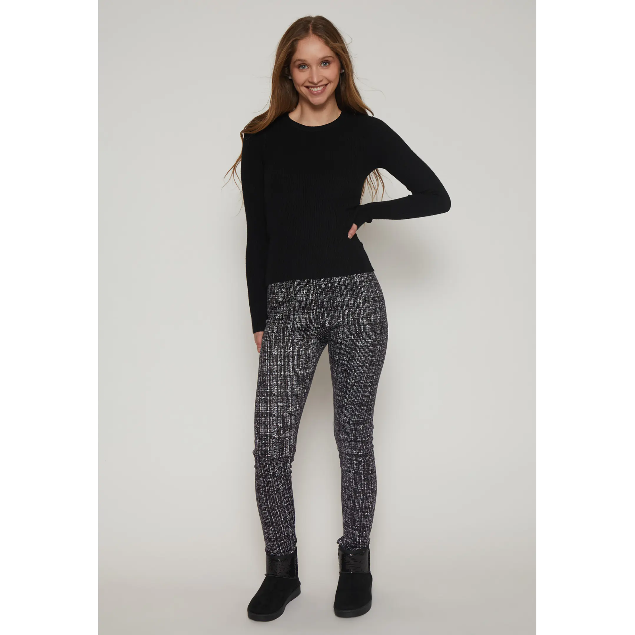 Calza Térmica Piel Interior Mujer Negro Familyshop 4