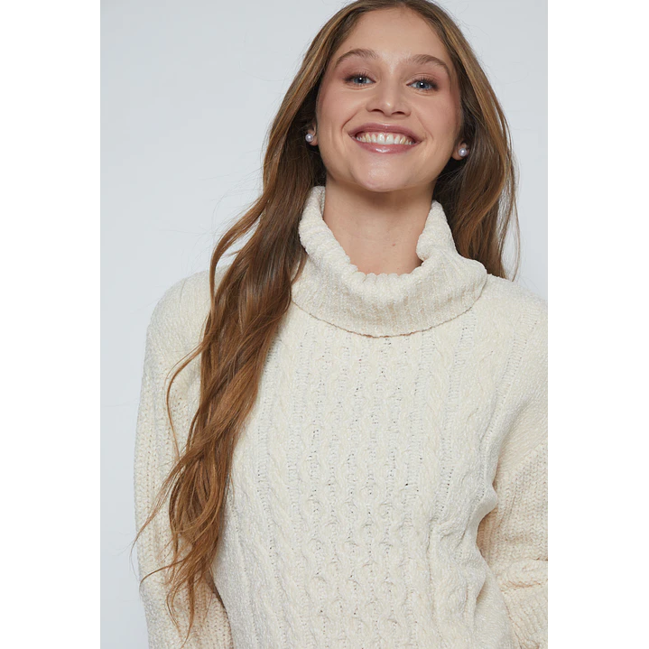 Sweater Chenille Mujer Crudo Familyshop 3