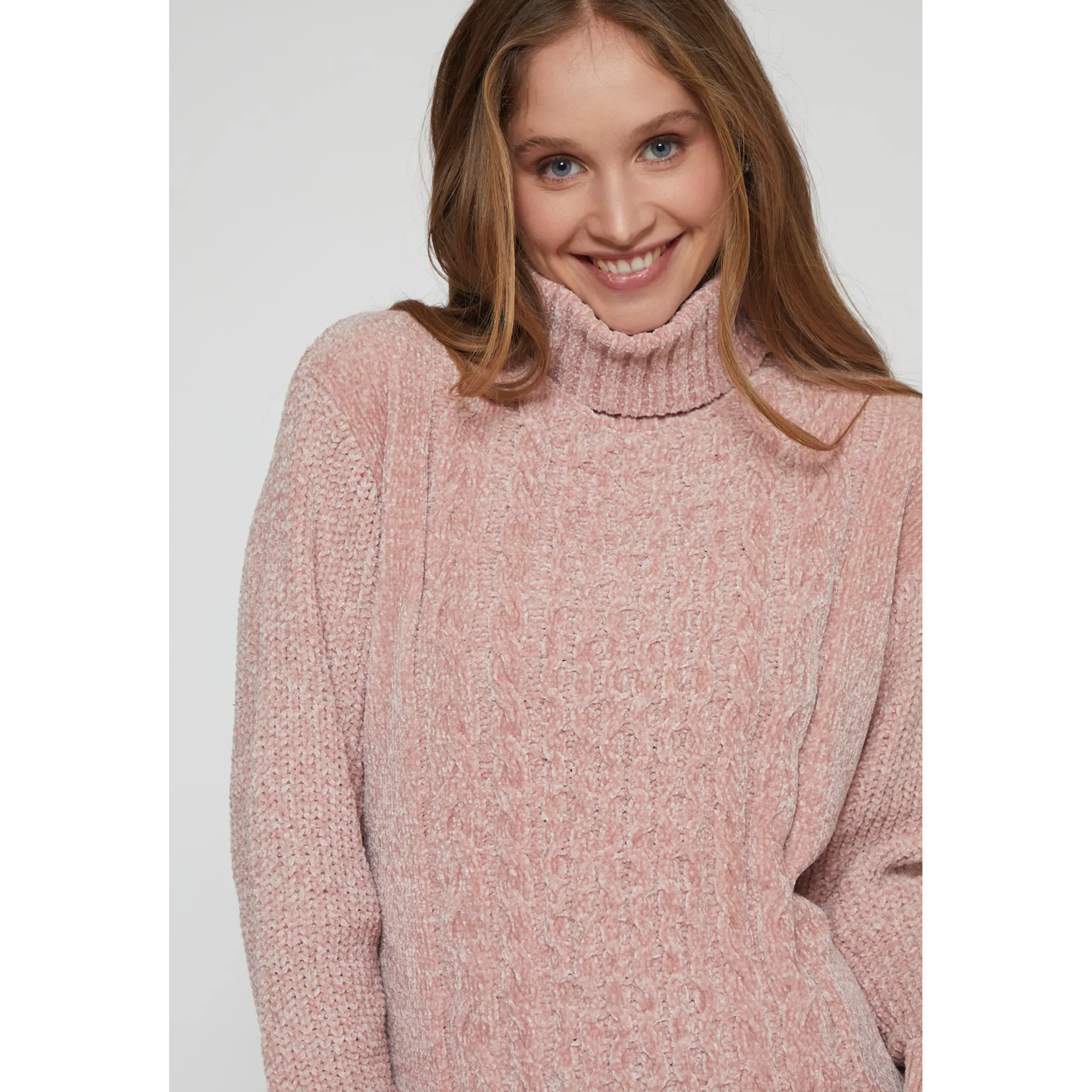 Sweater Chenille Mujer Rosado Familyshop 3