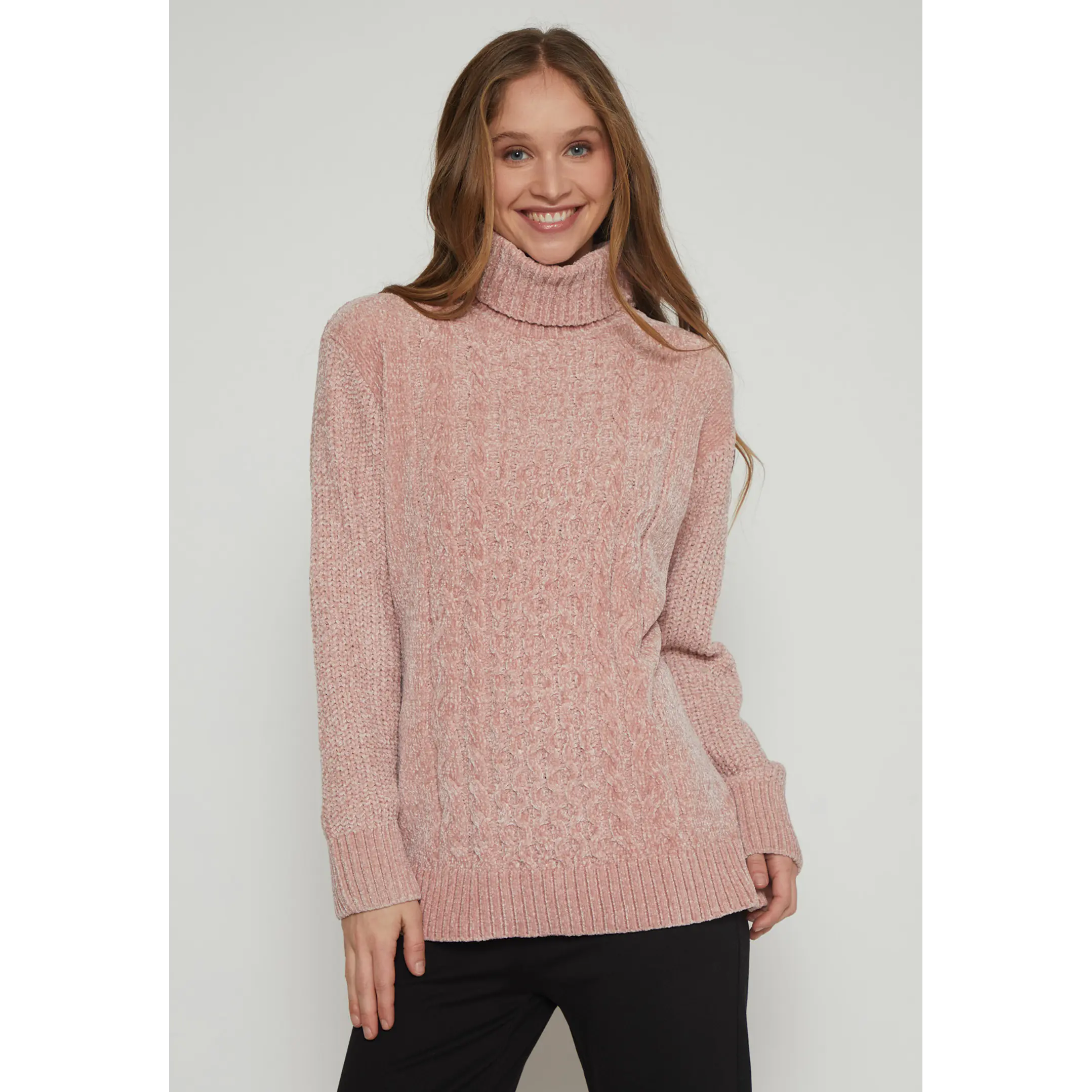 Sweater Chenille Mujer Rosado Familyshop 1