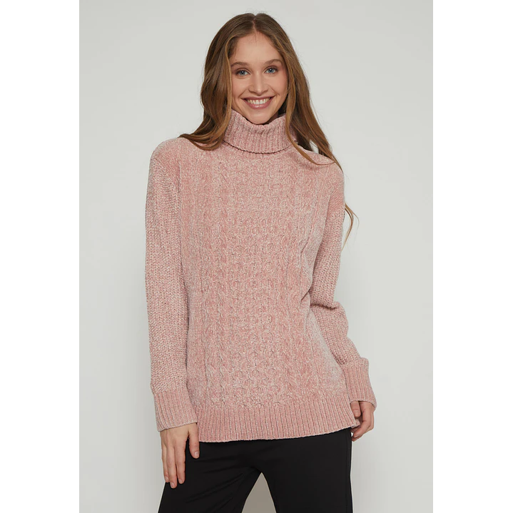 Sweater Chenille Mujer Rosado Familyshop 1