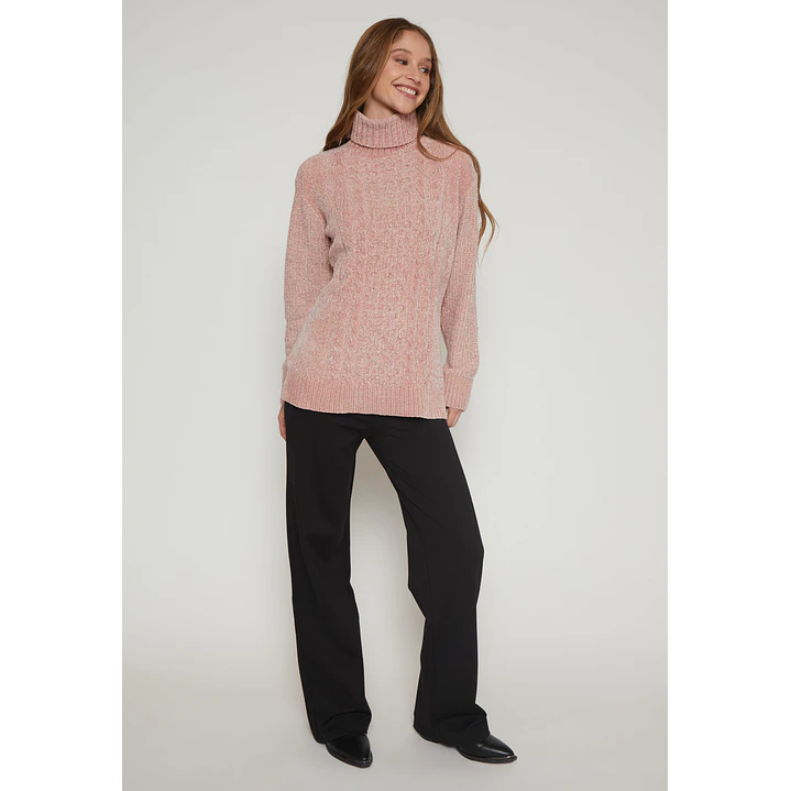 Sweater Chenille Mujer Rosado Familyshop 4