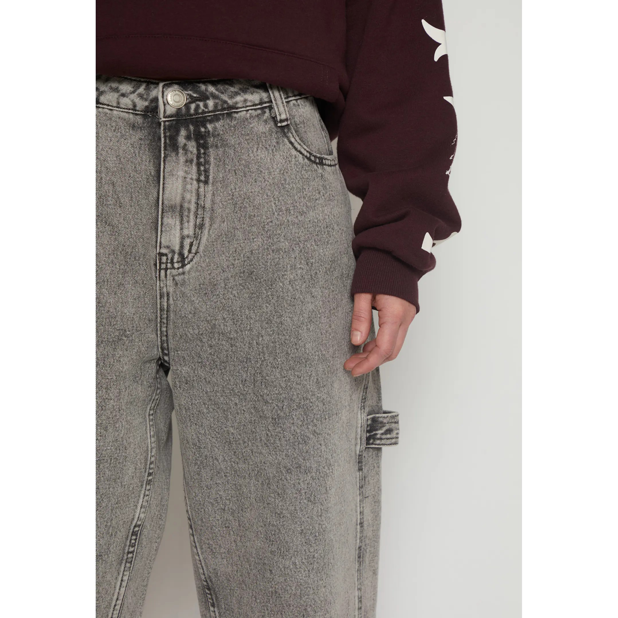 Jeans Barrel Mujer Gris Familyshop 4