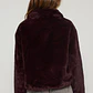 Chaqueta Piel Mujer Burdeo Familyshop - Miniatura 2