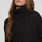 Sweater Canutón Cuello Mujer Negro Familyshop - Miniatura 3