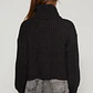 Sweater Canutón Cuello Mujer Negro Familyshop - Miniatura 2