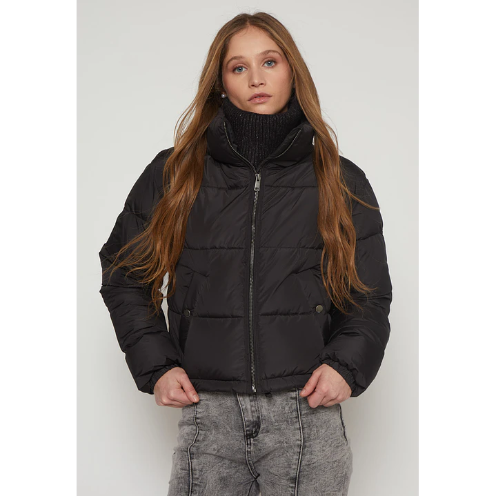 Parka Puffa Mujer Negro Familyshop 1