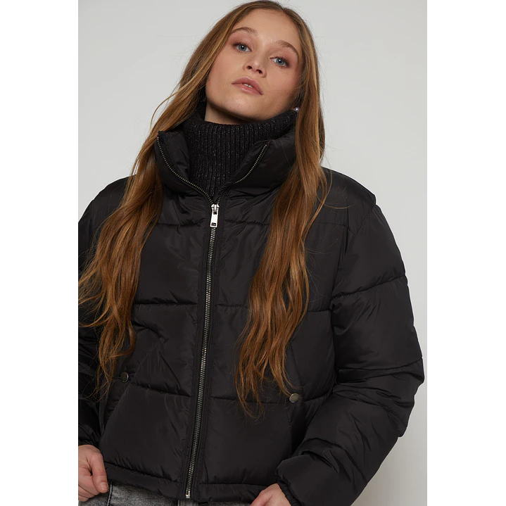 Parka Puffa Mujer Negro Familyshop 2