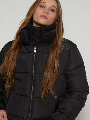 Parka Puffa Mujer Negro Familyshop