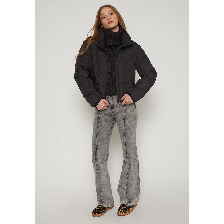 Parka Puffa Mujer Negro Familyshop 4